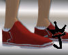 *JOE* red slide-ons