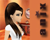 brown hair w/clips