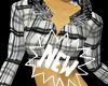 [DuH]Blk&Wht Plaid Hoody
