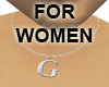 Silver G necklace
