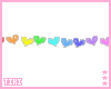 [t] Multi colored hearts