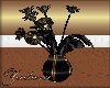 Z Elite Blk Vase Flowers