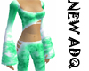 Green Snow Flare Suit