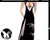 Black & Pink Slit Dress
