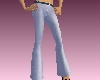Stone-Washed Denim Flare