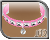 {m} Stud Collar Pink