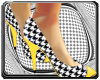 Yellow Checkered Heels