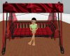 Red Satin Animated Swing