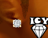 [IC] diamond/gold studs