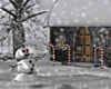 Snowy Snowman Scene