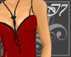 Long Knotted Black Beads