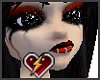 dark cry red makeup/eye