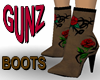 @ Brown Suede w/ Roses