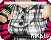[N] Plaided Dress