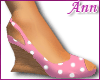 ANN PeepToe Polka PINK