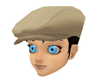 Gatsby Hat Rhine with Black Hair