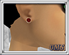 (oms) Gold Ruby Earrings