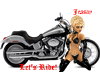 Lets Ride Bike Sticker