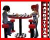(N) Table Red Checker