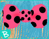 ~BZ~ R PolkaDotBow Pink
