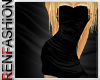 $R Black Silk Dress