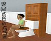 Toilet with Cabinet