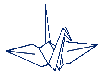 Origami Crane Sticker