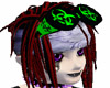 black and green goggles