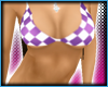 Diamond Bikini Top Purp.