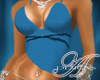 {A07}Criss Cross top blu