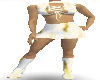 White w/Gold Dress