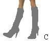 gray leather boots