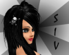 Black Kikie - Skull Clip