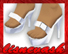 (L) White Platform Sndls