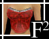 F2 Jaquard Corset Red