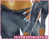 Blue Wash Capri Jeans