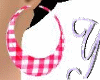 Red domed earring