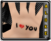*AK* I Luv You /Palm Tat
