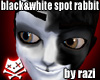 B&W Spot Rabbit Ears