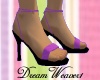 Purple Lace-Up Sandals