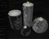 Click on this image for Floor Candles Black