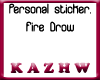 Fire Drow sticker