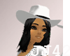 sexy white cowgirl hat