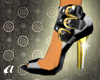 {a} GoldHeel Black