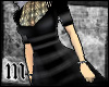 M* Black Goth Gown