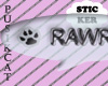 Rawr transparant sticker