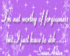forgiveness