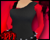 Black Knit Sash Top