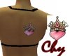 heart and crown tattoo