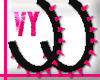 !VY! BlknPnk Spike Hoops